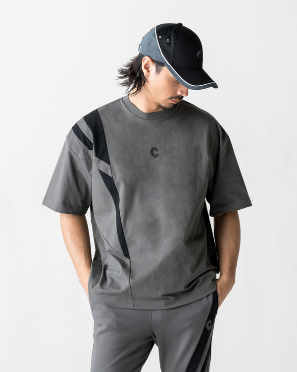 CRONOS ACTIVE FLOW OVERSIZE S/S TEE【D.GRAY】