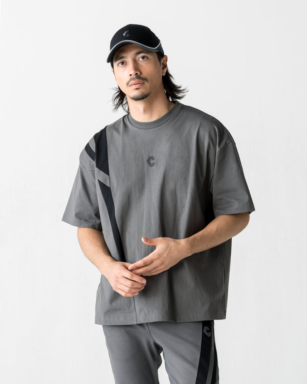 CRONOS ACTIVE FLOW OVERSIZE S/S TEE【D.GRAY】
