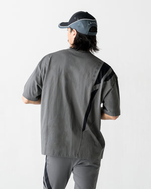CRONOS ACTIVE FLOW OVERSIZE S/S TEE【D.GRAY】