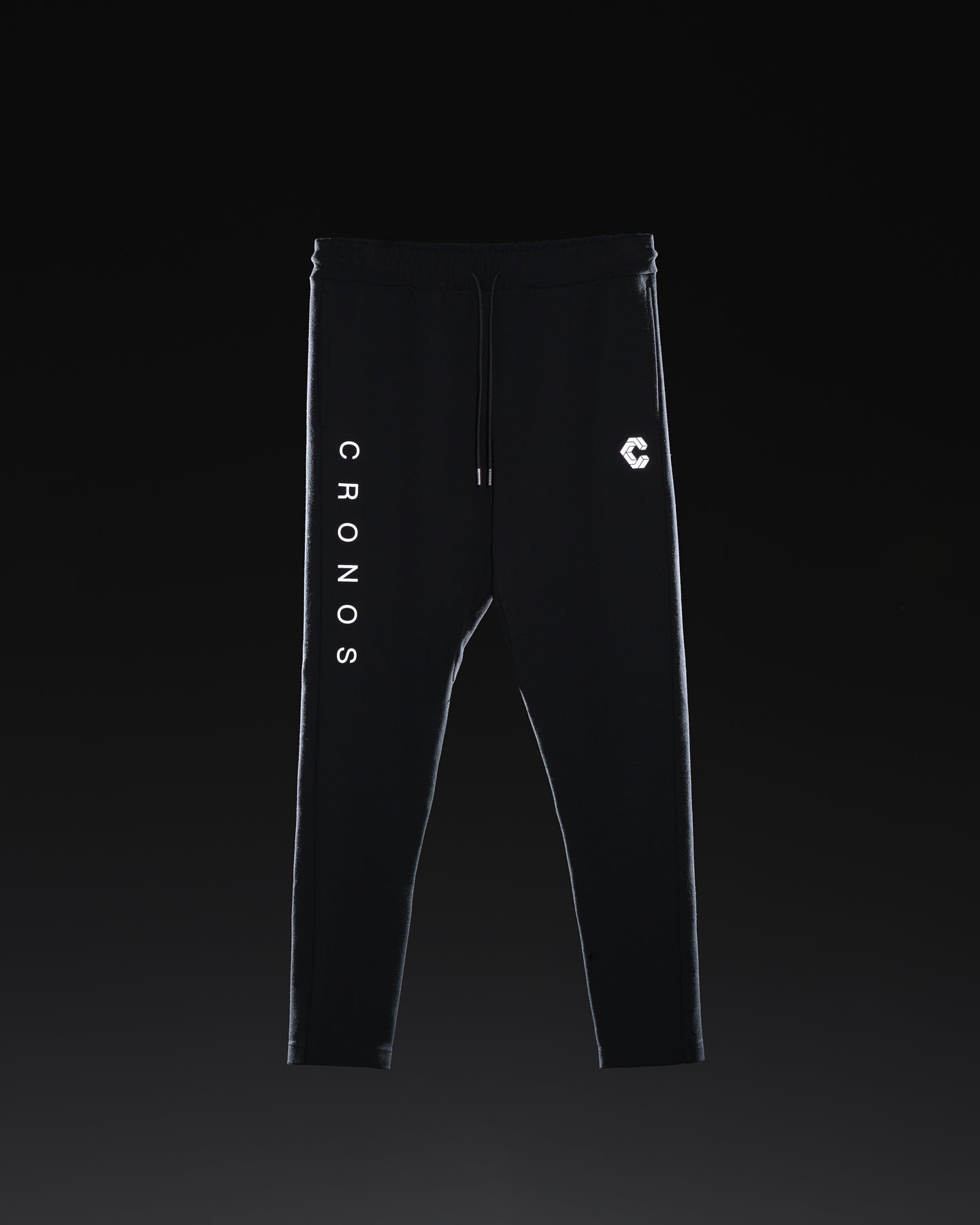 CRONOS ACTIVE SLIM Long Pants【BLACK×SILVER】
