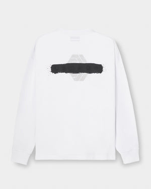 CRONOS PAINT STROKE L/S TEE【WHITE】