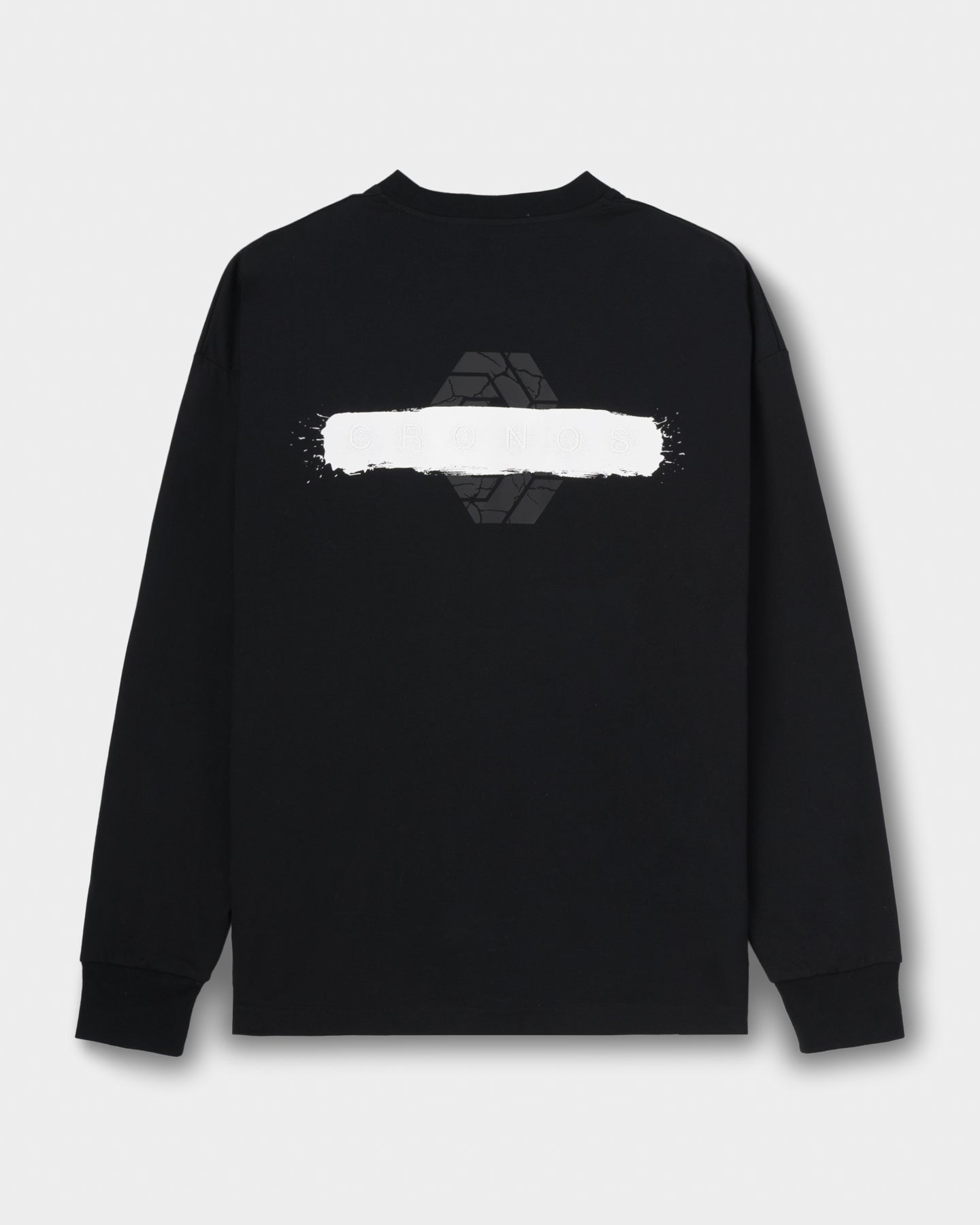 CRONOS PAINT STROKE L/S TEE [BLACK]