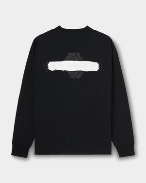 CRONOS PAINT STROKE L/S TEE【BLACK】