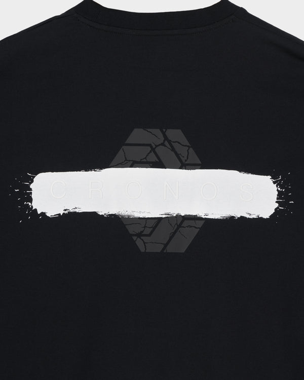 CRONOS PAINT STROKE L/S TEE【BLACK】
