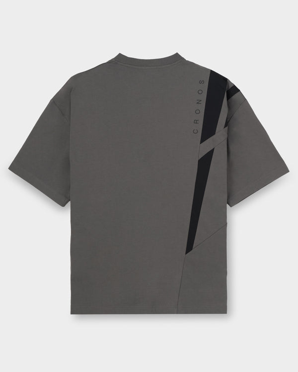 CRONOS ACTIVE FLOW OVERSIZE S/S TEE【D.GRAY】