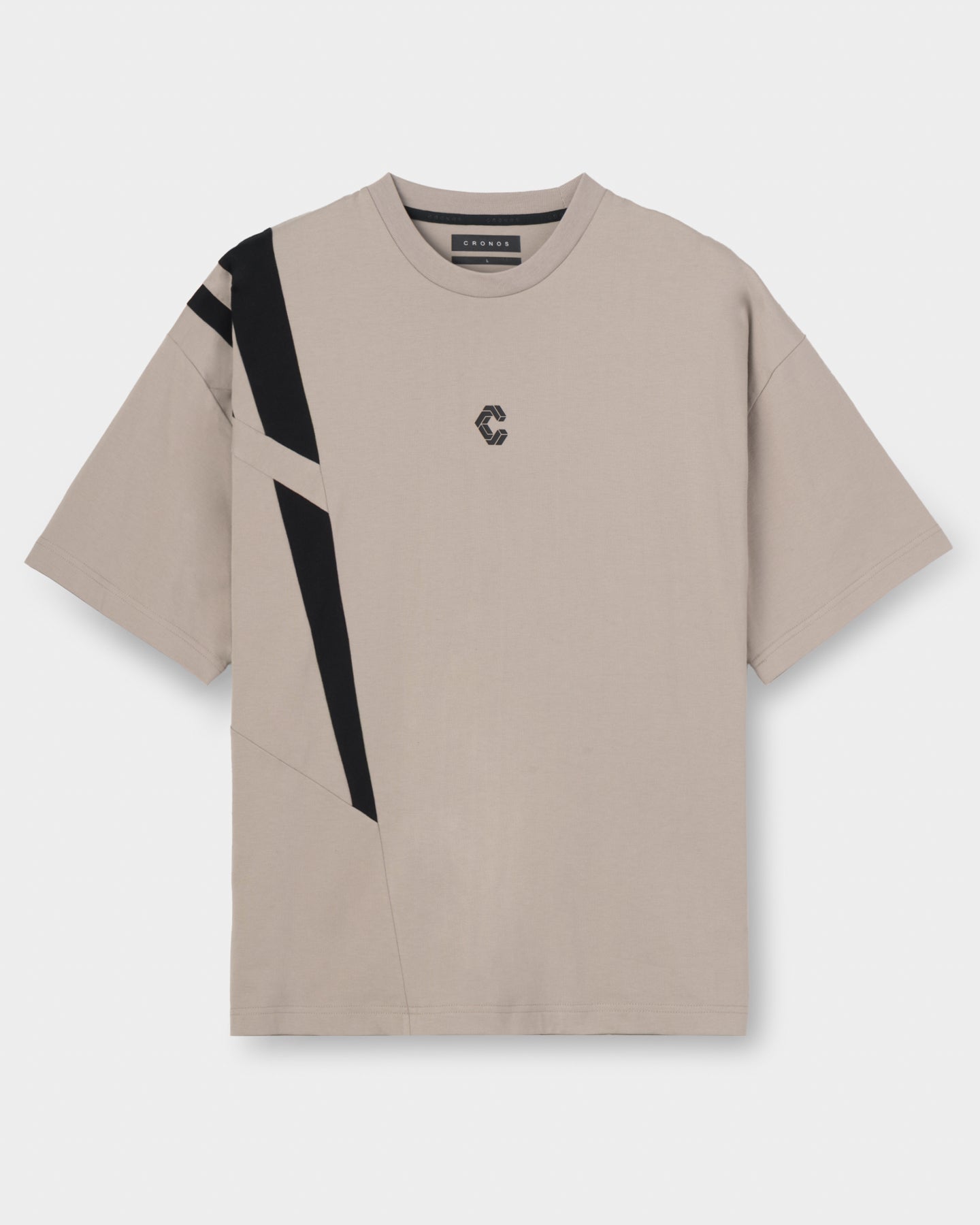 CRONOS ACTIVE FLOW OVERSIZE S/S TEE [GREIGE]