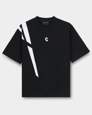 CRONOS ACTIVE FLOW OVERSIZE S/S TEE【BLACK】
