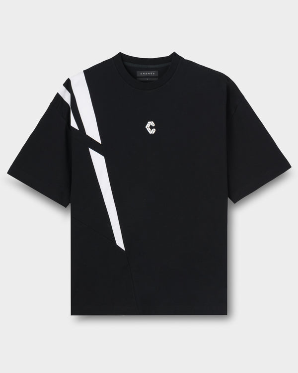 CRONOS ACTIVE FLOW OVERSIZE S/S TEE【BLACK】
