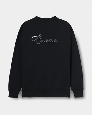 CRONOS  SCRIPT SWEAT【BLACK】