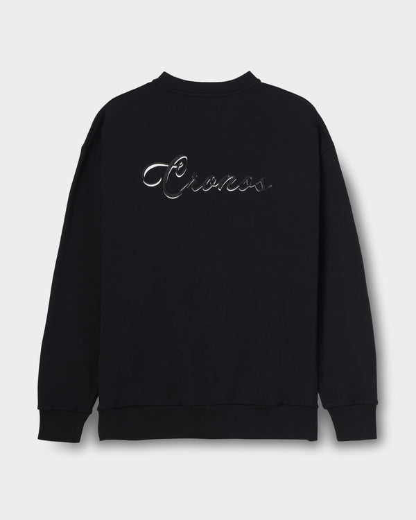 CRONOS  SCRIPT SWEAT【BLACK】