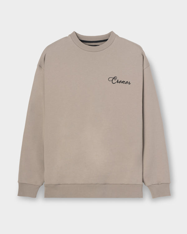 CRONOS  SCRIPT SWEAT【GREIGE】