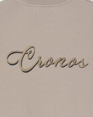 CRONOS  SCRIPT SWEAT【GREIGE】