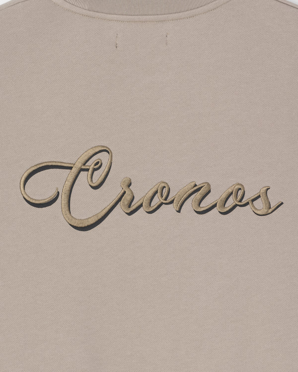 CRONOS  SCRIPT SWEAT【GREIGE】