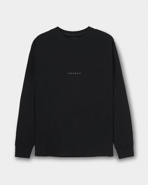 CRONOS BOLD BACK LOGO REGULARFIT T-SHIRT【BLACK×SILVER】