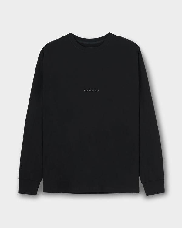 CRONOS BOLD BACK LOGO REGULARFIT T-SHIRT【BLACK×SILVER】