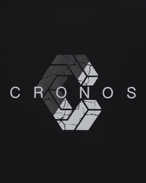 CRONOS BOLD BACK LOGO REGULARFIT T-SHIRT【BLACK×SILVER】