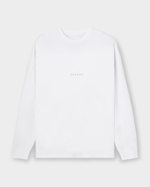 CRONOS BOLD BACK LOGO REGULARFIT T-SHIRT【WHITE】