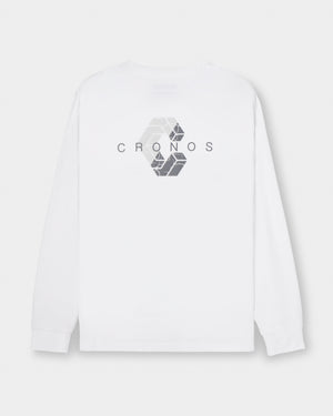 CRONOS BOLD BACK LOGO REGULARFIT T-SHIRT【WHITE】