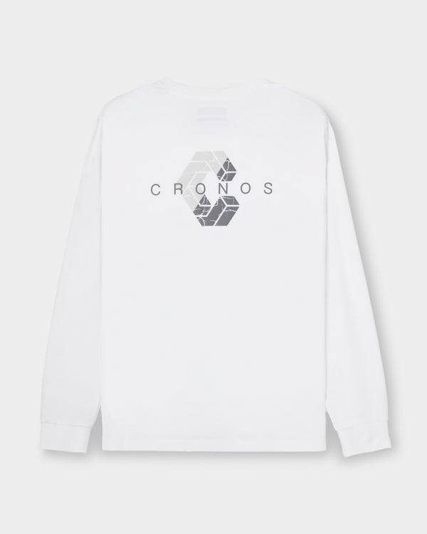 CRONOS BOLD BACK LOGO REGULARFIT T-SHIRT【WHITE】