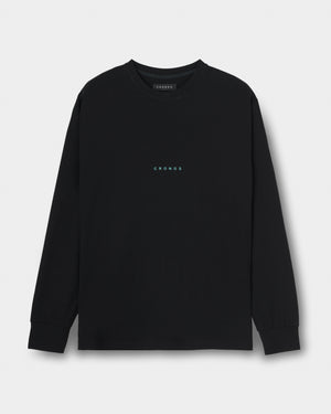 CRONOS BOLD BACK LOGO REGULARFIT T-SHIRT【BLACK×T.BLUE】