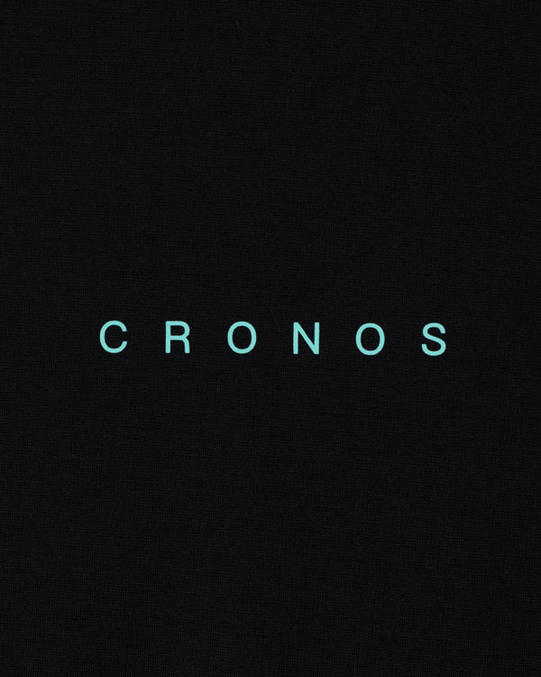 CRONOS BOLD BACK LOGO REGULARFIT T-SHIRT【BLACK×T.BLUE】