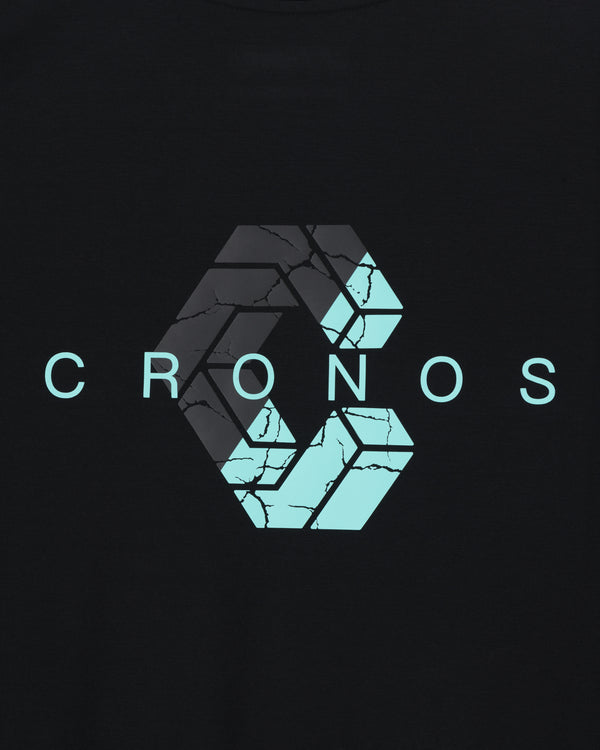 CRONOS BOLD BACK LOGO REGULARFIT T-SHIRT【BLACK×T.BLUE】