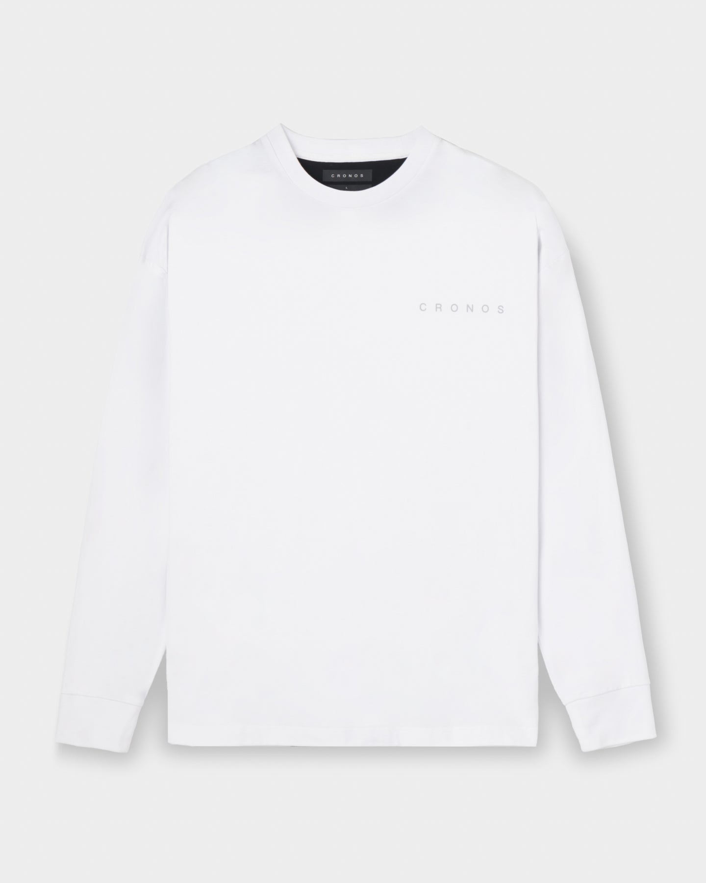 CRONOS BACK STATEMENT L/S TEE【WHITE】