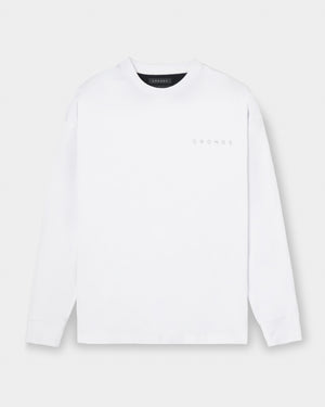 CRONOS BACK STATEMENT L/S TEE【WHITE】
