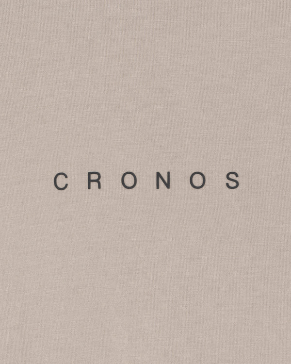 CRONOS BACK STATEMENT L/S TEE【GREIGE】