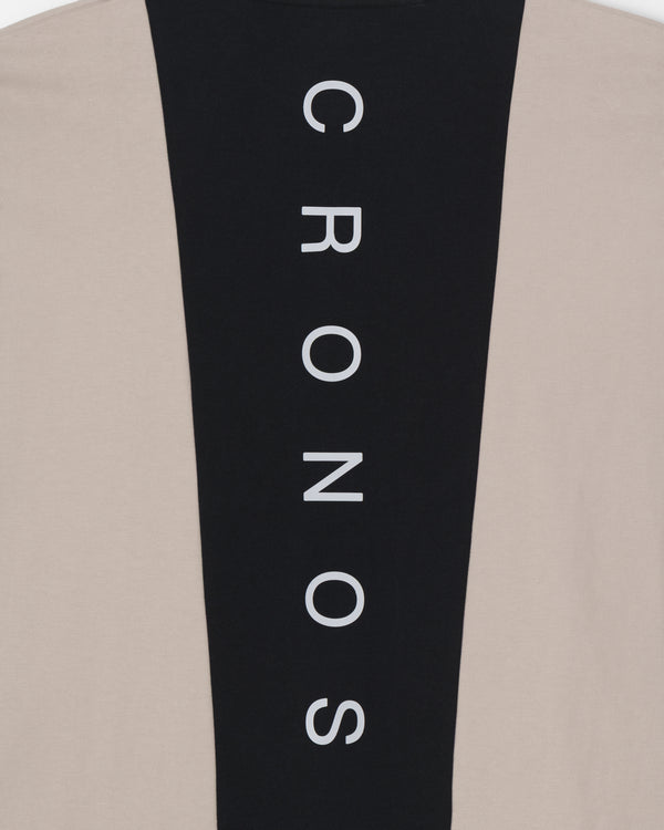 CRONOS BACK STATEMENT L/S TEE【GREIGE】