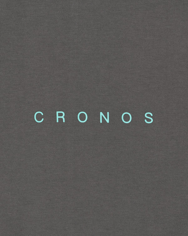 CRONOS BACK STATEMENT L/S TEE【D.GRAY】