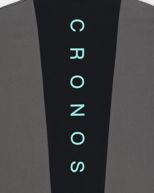 CRONOS BACK STATEMENT L/S TEE【D.GRAY】