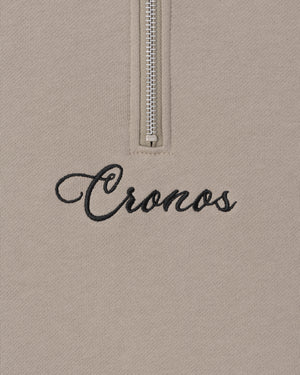 CRONOS SCRIPT HALF ZIP 【GREIGE】