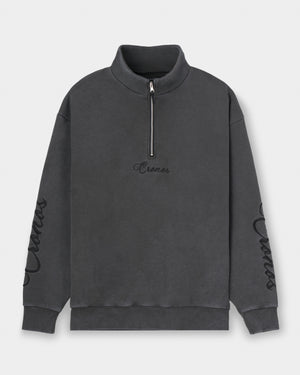 CRONOS SCRIPT HALF ZIP 【V BLACK】