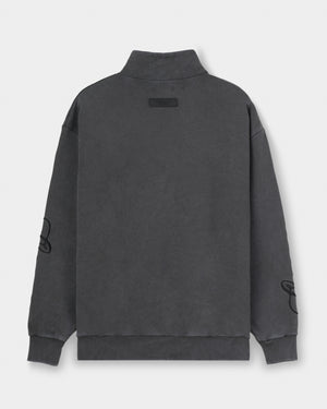 CRONOS SCRIPT HALF ZIP 【V BLACK】