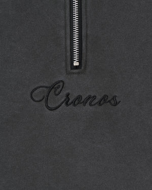 CRONOS SCRIPT HALF ZIP 【V BLACK】