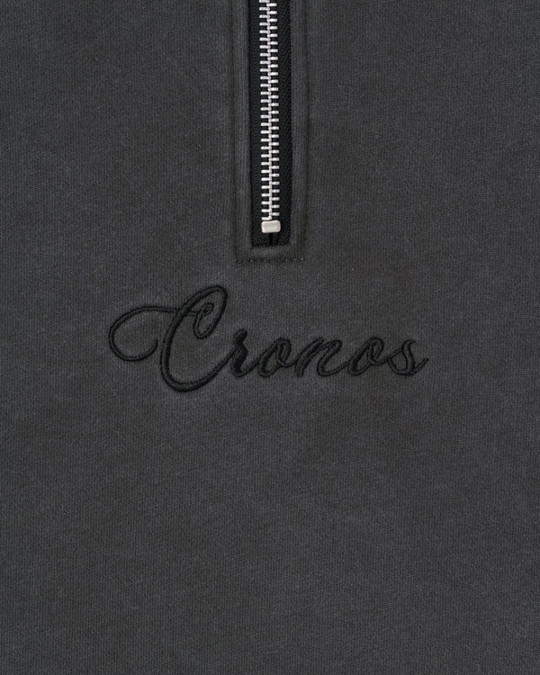 CRONOS SCRIPT HALF ZIP 【V BLACK】