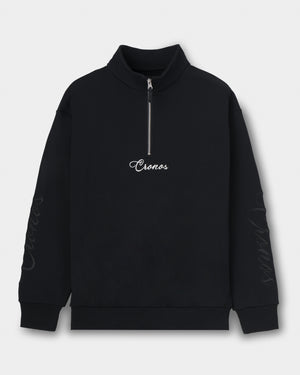 CRONOS SCRIPT HALF ZIP 【BLACK】