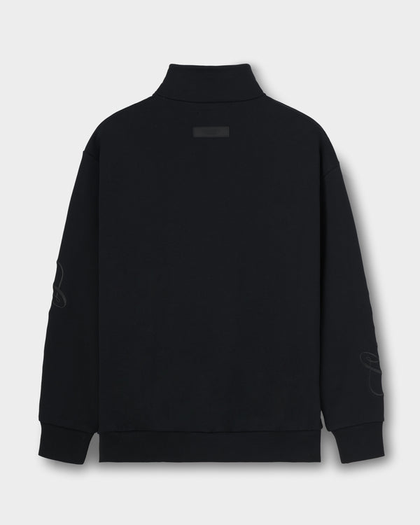 CRONOS SCRIPT HALF ZIP 【BLACK】