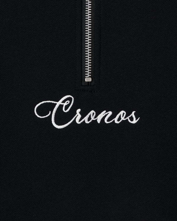 CRONOS SCRIPT HALF ZIP 【BLACK】