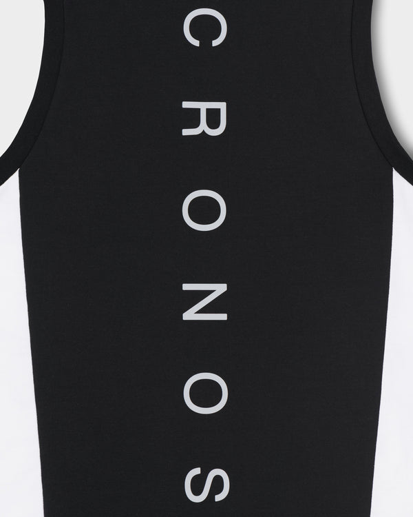 CRONOS SPLIT  LOGO SLEEVELESS【BLACK】