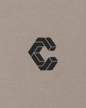 CRONOS SPLIT  LOGO SLEEVELESS【GREIGE】