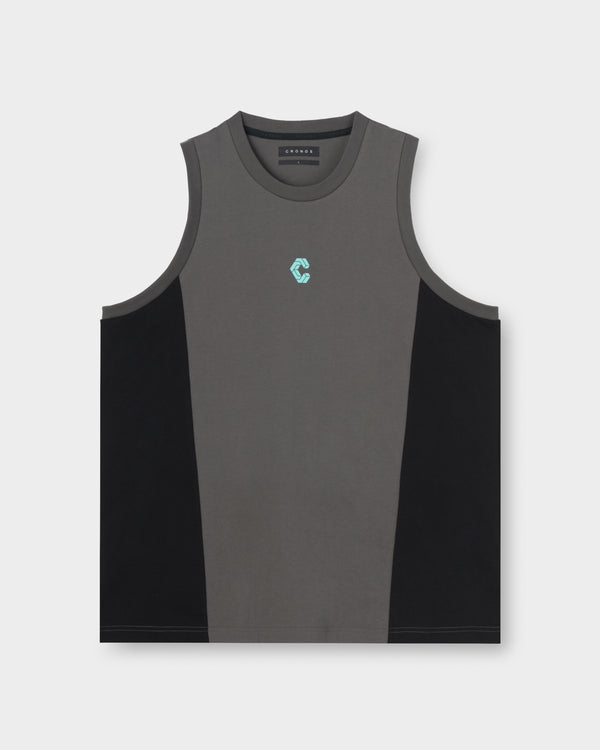 CRONOS SPLIT  LOGO SLEEVELESS【D.GRAY】