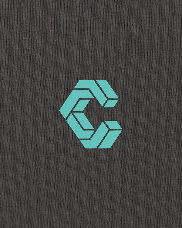 CRONOS SPLIT  LOGO SLEEVELESS【D.GRAY】