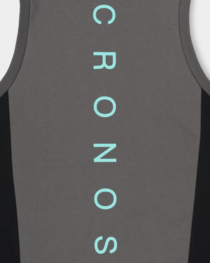 CRONOS SPLIT  LOGO SLEEVELESS【D.GRAY】