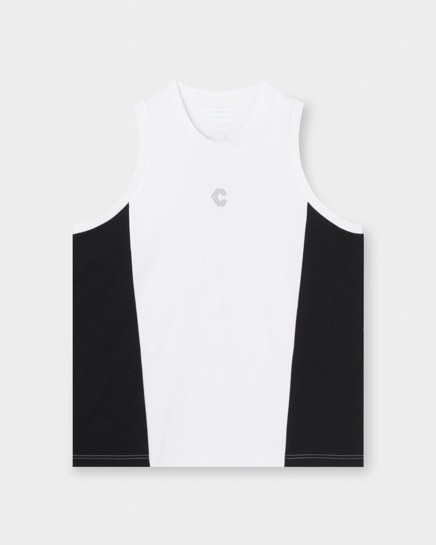 CRONOS SPLIT LOGO SLEEVELESS【WHITE】