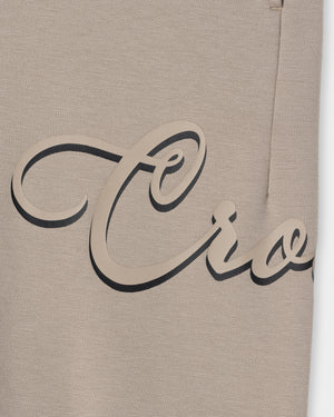 CRONOS HIGH TENSION SCRIPT SKINNY PANTS【GREIGE】