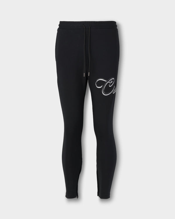 CRONOS HIGH TENSION SCRIPT SKINNY PANTS【BLACK】