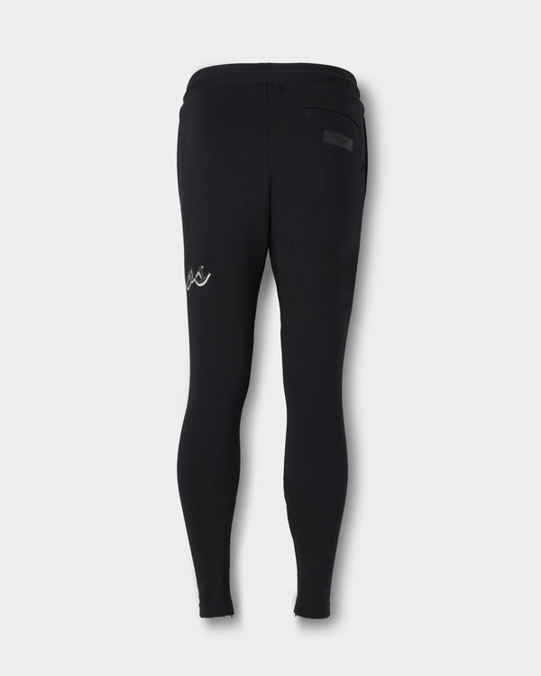 CRONOS HIGH TENSION SCRIPT SKINNY PANTS【BLACK】