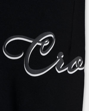 CRONOS HIGH TENSION SCRIPT SKINNY PANTS【BLACK】